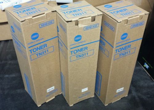 LOT OF 3 TN311 KONICA MINOLTA BIZHUB 350 362 TONER CARTRIDGE 8938-402