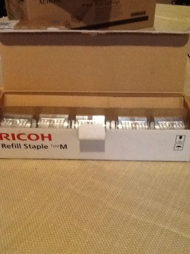 NEW! RICOH REFILL STAPLE TYPE M - 5 cartridges per box - OEM  NEW EDP 413026