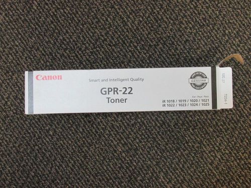 Genuine Canon GPR-22 Black Toner Cartridge - New in Open Box