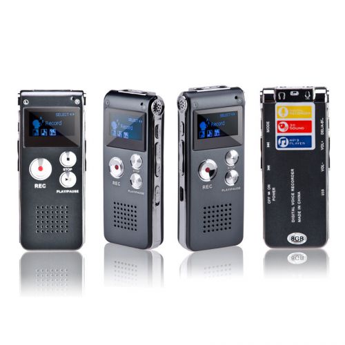 8gb aufnahmegerat digital diktiergerat audio voice recorder mp3 player musik for sale