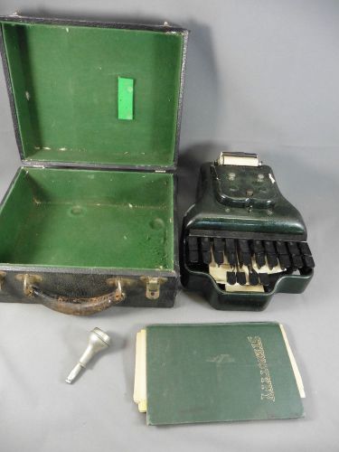 VINTAGE STENOGRAPH W/ CASE AND STENOGRAPHY BOOK