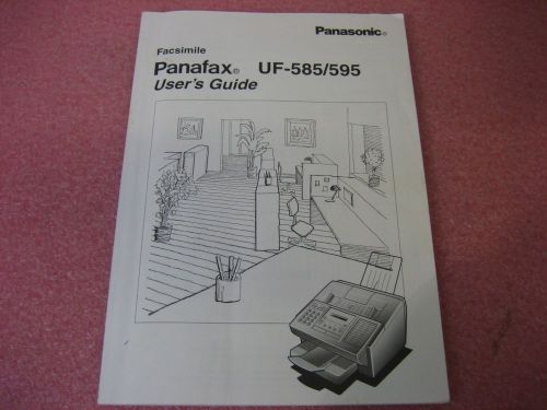Panasonic Panafax UF-585/595 Fax Machine User&#039;s Guide