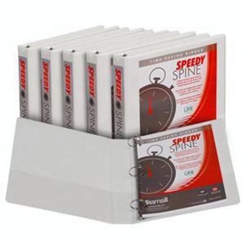 Speedy spine blk 1.5&#034; wht 6pk binders/laminators m18157c for sale