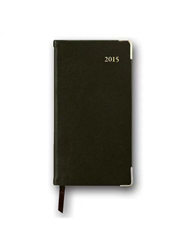 Collins Classic Slim Portrait Week to View Diary for 2015 - Black