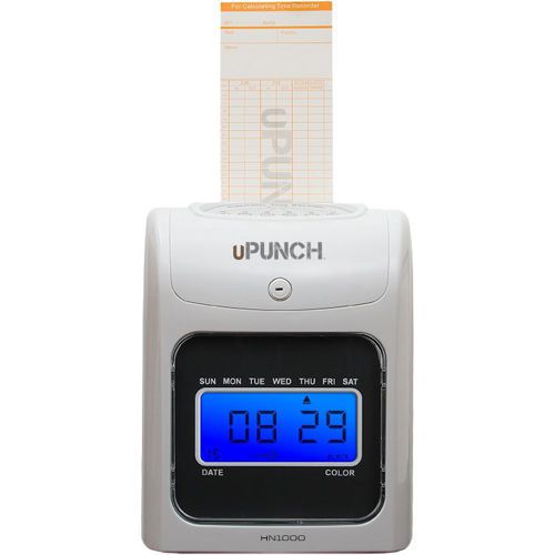HN1000 Electronic Work Office Punch Card Time Clock Computer Machine, NEW