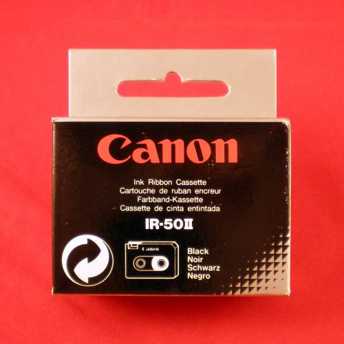 2-Pack Canon IR-50II Black Electric Typewriter Ink Ribbon Cassettes NEW &amp; SEALED