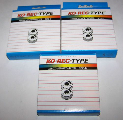 3 Ko Rec Type Xerox Memorywriter 3710-D Lift Off Corrector 6 In Each Box NEW