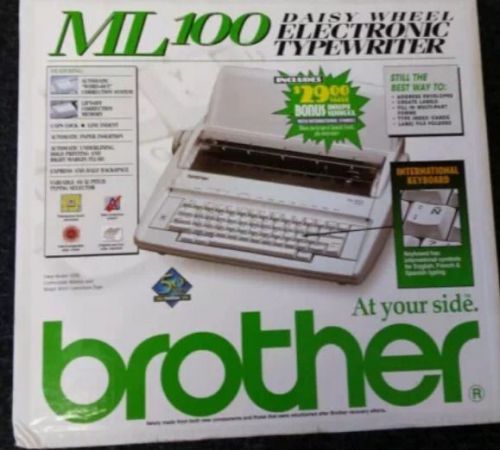 New Brother Ml-100 Electronic Typewriter Daisy Wheel 10 &amp; 12 Pitch Typing