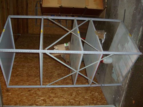 Industrial steel shelving  87&#034; high posts, 36w x 36d gray for sale