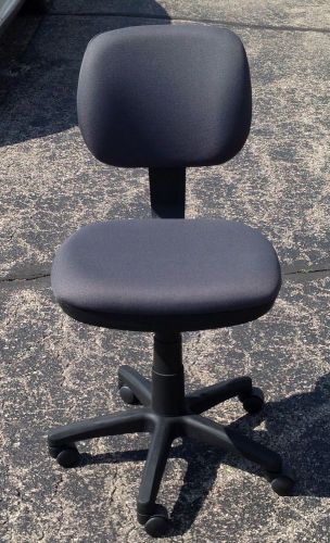 Secretarial / Computer/ Task  Armless Office Chair Charcoal Pneumatic - New!!