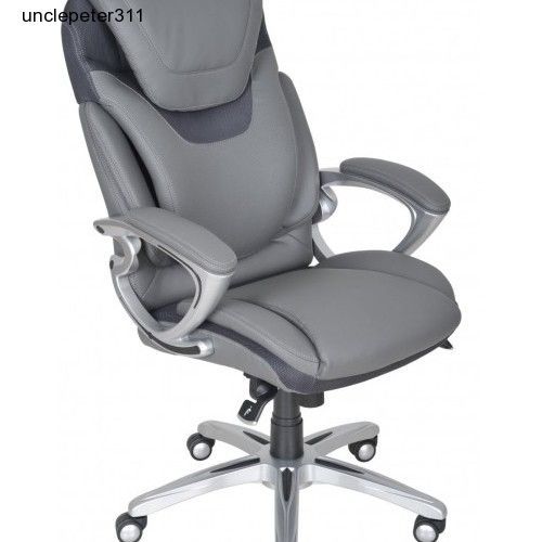 Italian top grain leather executive chair ergonomic modern adjustable swivel for sale