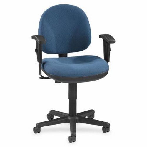 Lorell Adjustable Task Chair, 24&#034;x24&#034;x33&#034;-38&#034;, Blue (LLR80006)