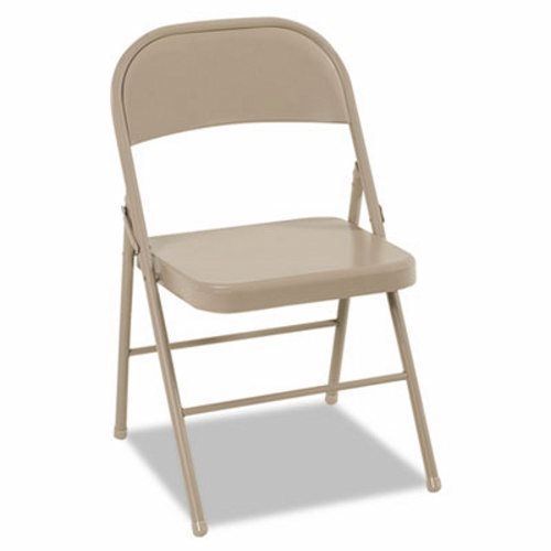 Bridgeport Steel Fold Chair, Steel, Antique Linen, 4 per Carton (CSC14711ANT4)