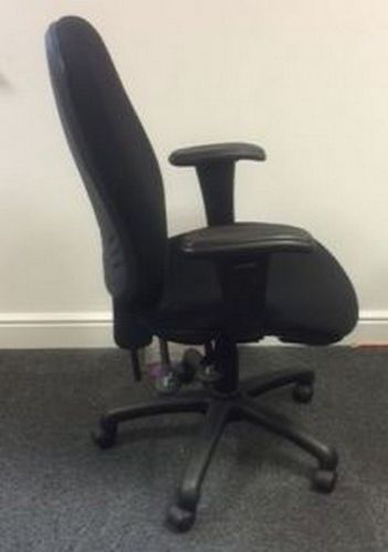 20 Matching Black Swivel / Operators / Office Chairs with Adjustable Arms