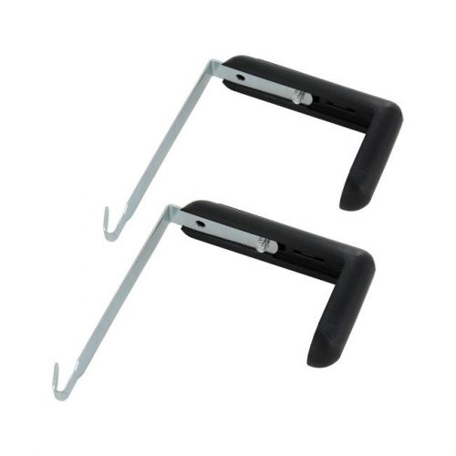 Quartet adjustable cubicle partition hangers, aluminum/black, 7 sets of 2 for sale