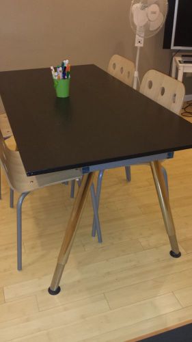IKEA Galant Conference Table  with ajustable chrome A-legs (Color black-brown)
