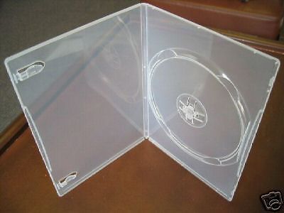 200 SUPERSLIM  7mm CLEAR SINGLE DVD CASES PSD17