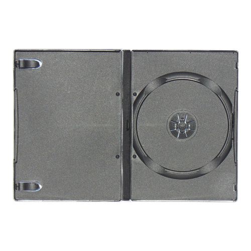 Dvd case - black - 14mm single disc standard - 25 cases for sale