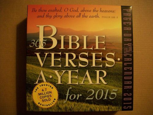 Page A Day Calendar Bible Verses A Year for 2015 New &amp; Sealed