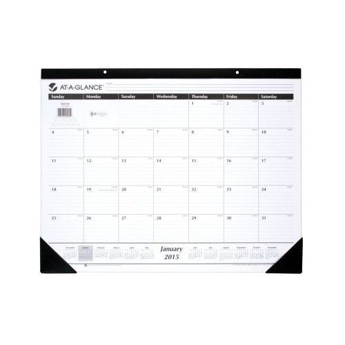 AT-A-GLANCE Monthly Desk Calendar 2015, 22 x 17 Inch Page Size Top Table New