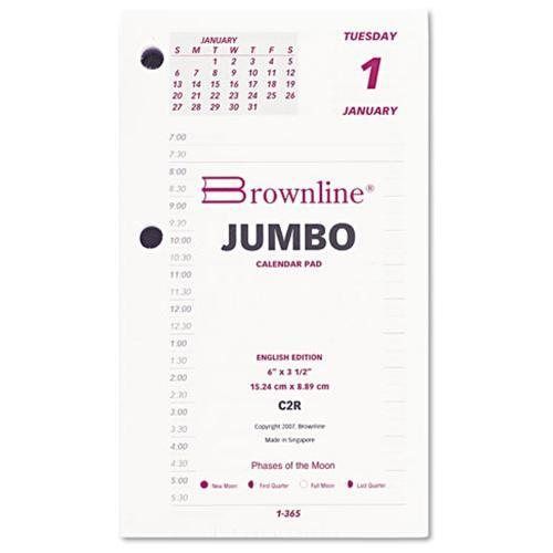 Brownline® Calendar Refill, 6w x 3-1/2h, 2015 C2R