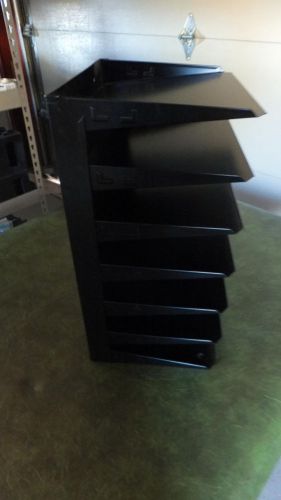 Used Metal Desktop File Organizer, 7 Tier, Steel, label slot, w/warranty