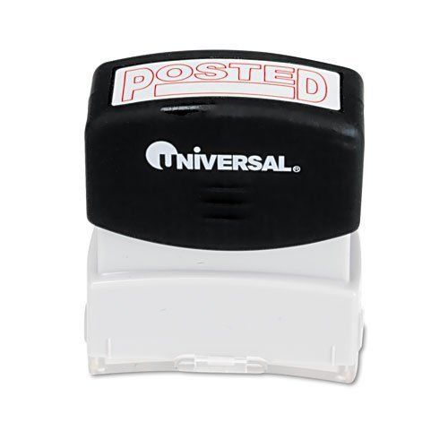 Universal office products 10065 message stamp, posted, pre-inked/re-inkable, red for sale