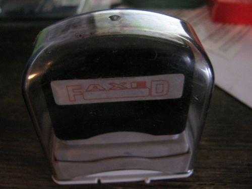 Xstamper self-inking stamp - faxed message stamp  - red for sale