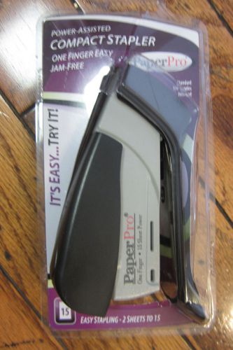 NIP PaperPro POWER-ASSISTED COMPACT STAPLER ONE-FINGER EADY JAM FREE