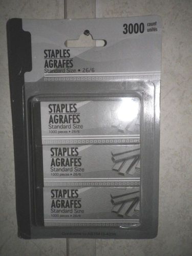 3000 staples  standard size 26/6 new for sale