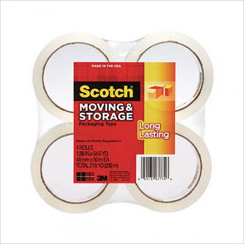 Scotch Mailing &amp; Storage Tape Clear 48mm x 50 m 4 ct