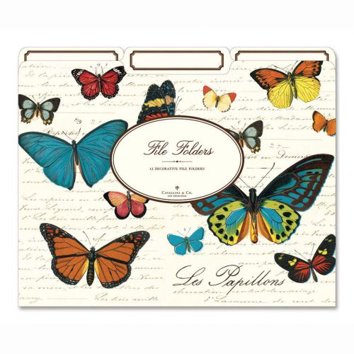 Cavallini &amp; Co. Les Papillons Butterflies File Folders