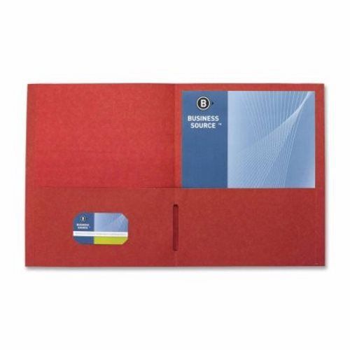 Business Source 2-Pocket Folders, 125 Sheet Capacity, 25 per Box  (BSN78494)