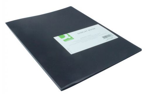 A4 Black 40 Pocket Display Book - Presentation Folder Menu Shop Catalogue
