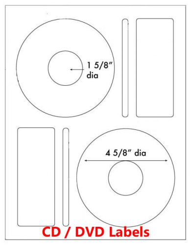 200 Memorex Compatible CD/ DVD Laser and Ink Jet Labels 100 sheet sheets Label