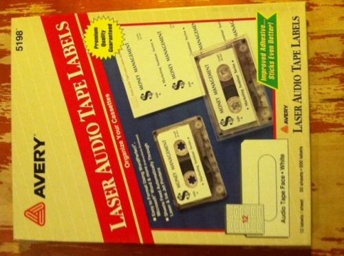 Avery laser audio tape labels 5198