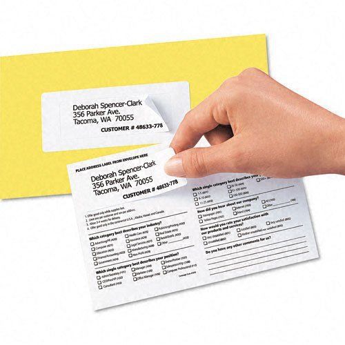 Avery Specialty Piggyback Mailing Labels - 1.62&#034; Width X 4&#034; Length - 240 (5735)