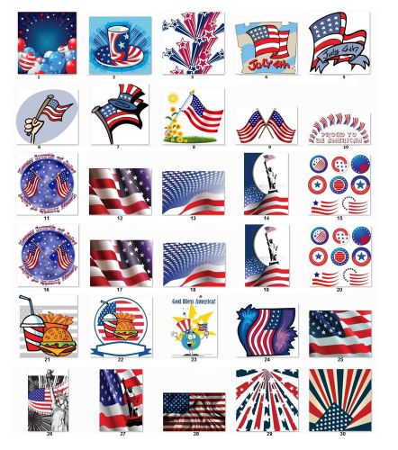 Personalized Address Labels US flags Independence Day choose one picture (us1)