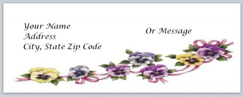 30 Flowers Personalized Return Address Labels Buy 3 get 1 free (bo48)