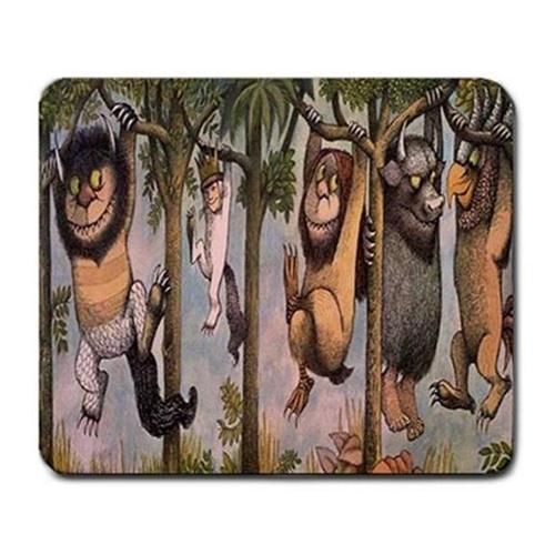 Where the Wild Things Are Funny Cute Gift New Mousepad Mousemat Mice