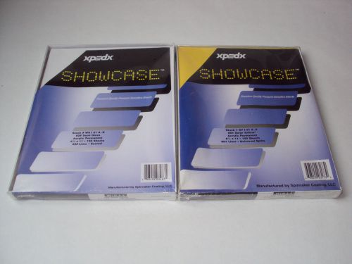 2 PACKS OF XPEDX SHOWCASE 100 SHEETS ACRYLIC PERMANENT SHEETS