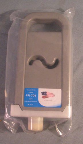 COMPATIBLE WITH CANON PFI-704 CYAN INK CARTRIDGE SEALED NEW FREE SHIPPING SEE