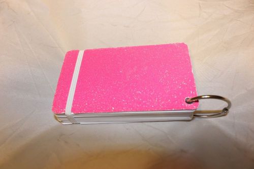 Glitter Index Cards Binder with Ring