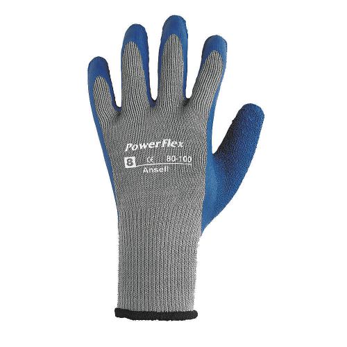 Coated Gloves, M, Blue/Gray, PR 80-100-8