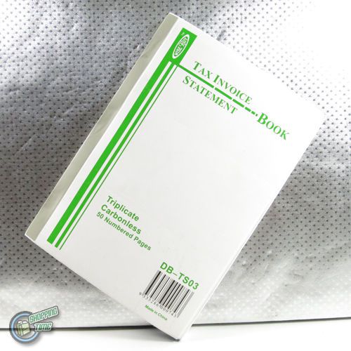 50 Tax Invoice Statement Book Triplicate Carbonless A5