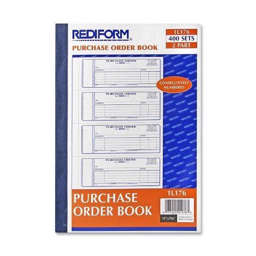 Rediform purchase order form - 400 sheet[s] - stapled - 2 part - (1l176) for sale