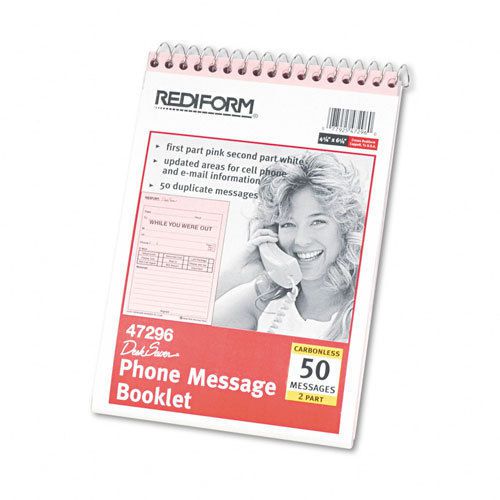 Rediform &#034;While You Were Out&#034; Message Forms, 4-1/4 x 6-1/4, Two-Part, 50 Forms