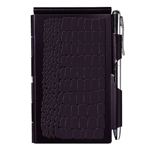 Flip notes pen and notepad - black for sale