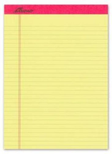 Ampad Pad Perforated 8-1/2&#039;&#039; x 11-3/4&#039;&#039; Canary Legal Rule 50 Sheets