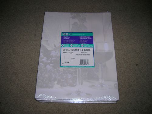 letterhead 100 sheets great papers, # 922130, wine and grapes